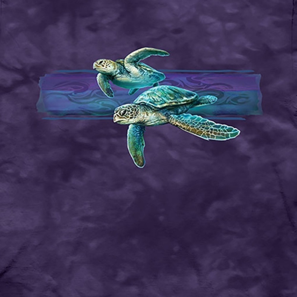 The Mountain Turtle Harmony Purple Tie Dyed Tee Size M - Picture 2 of 2
